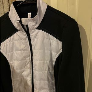 Exertek black and white zip up jacket